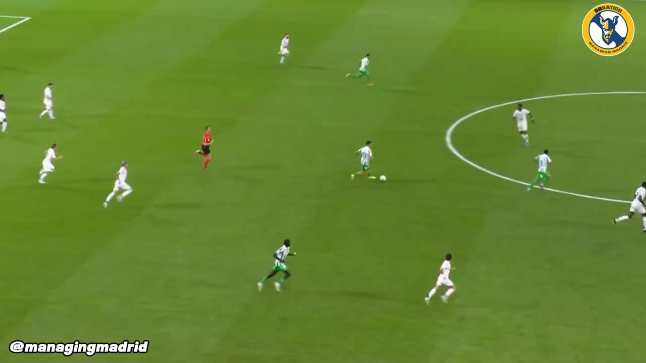 Tchouameni great tackle vs Betis