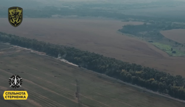 UA fpv hits russian BMP3 with following ammo dump detonation, Kursk, Sep 2024