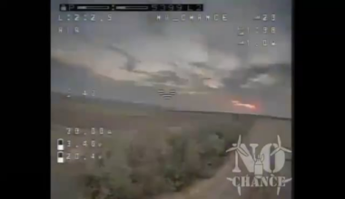 Ukrainian drone pours out burning napalm on treeline with russians, Ukrain summer 2024