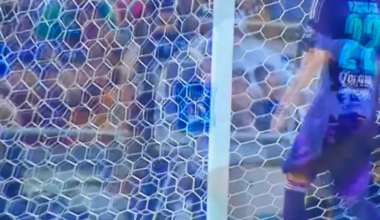 Xavi’s reaction to Djorkaeff’s goal- 55’ and Xavi’s penalty in a penalty shootout after full time. Brightest smile on the pitch.