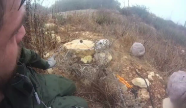 Body camera footage captures Hezbollah militants in their final moments after attempting to plant an explosive on the Israeli border