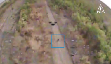 Ukrainian 14th Regiment of UAV Complexes hit Russian infantry with FPV strike drones. Kursk Region - September 2024.