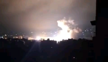 Another footage of the Israeli airstrikes in Beirut targeting the Hezbollah Underground missile depot (according to IDF)