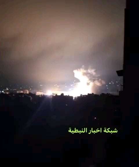 Another footage of the Israeli airstrikes in Beirut targeting the Hezbollah Underground missile depot (according to IDF)