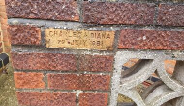 Just walked past a house with 3 of these on the garden wall. We do have some unusual ways of commemorating things sometimes lol.