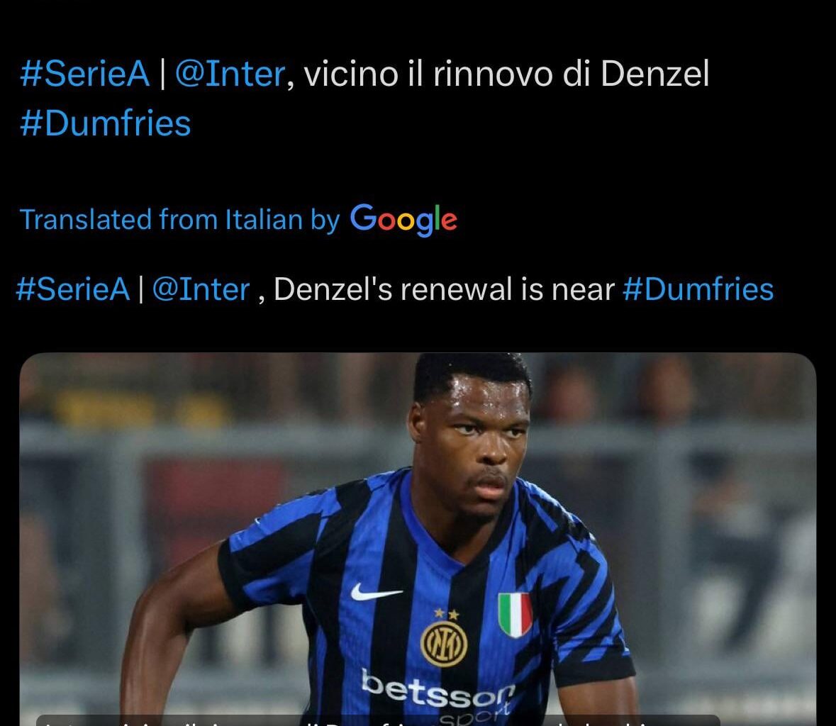 The moment Dumfries renews, I’ll be the happiest person in the world. Dumfries was in such great form at the end of 2023, and when these renewal talks hit, his form quickly went downhill and Darmian took over his starting spot. Let’s hope this renewal can bring him back to top form.