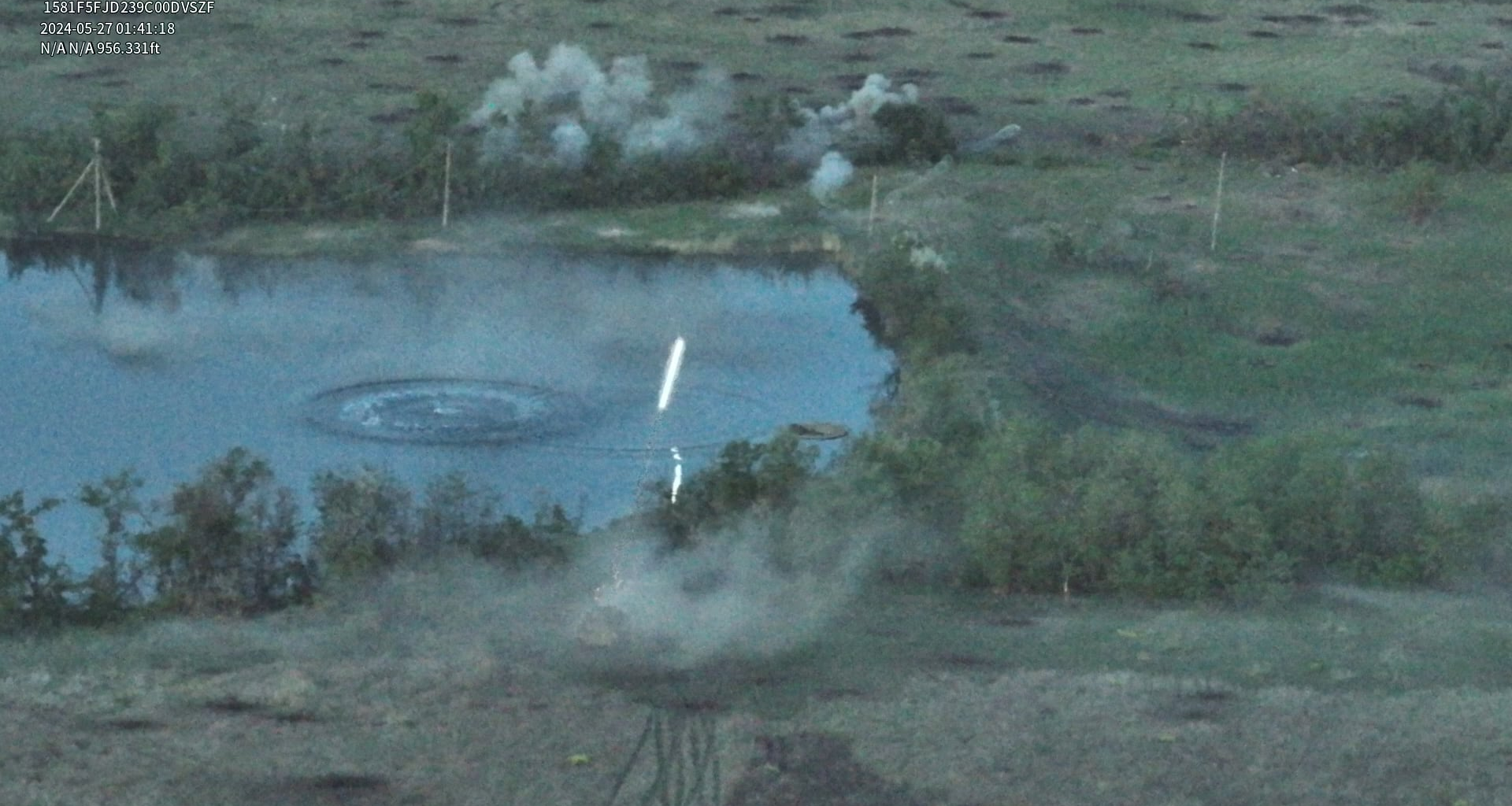 47th BDE Bradley lighting up a tree line. (June 2024)