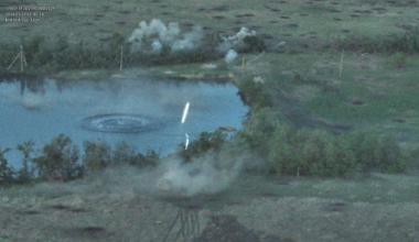 47th BDE Bradley lighting up a tree line. (June 2024)