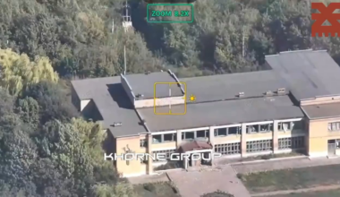 Airstrike on Russian positions in Vesoloe, Kursk