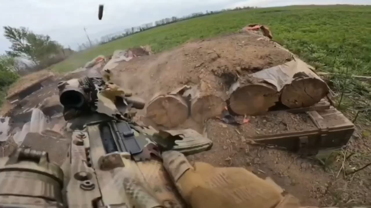 GoPro footage from a Ukrainian military officer shows fighting on the frontlines near Liptsi, Kharkiv region. Group Two [Spring 2024]