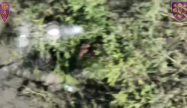 NSFW - Ukrainian drones drop VOGs on Russian infantry in the Liman direction