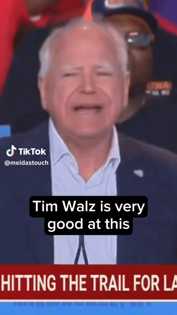 We don’t deserve Tim Walz. He understands everyday people like us. I love Tim Walz.