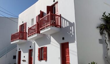 Mykonos typical houses.