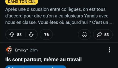 Bon je crois qu'on a la réponse du coup...