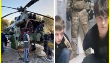 In Russia, schoolchildren broke into an airbase and burned down a military Mi-8 helicopter. They were promised to pay 20,000 dollars