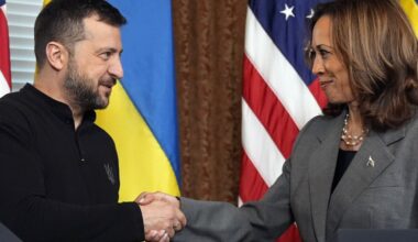 Harris blasts proposals for Ukraine to cede territory to Russia during Zelenskyy meeting