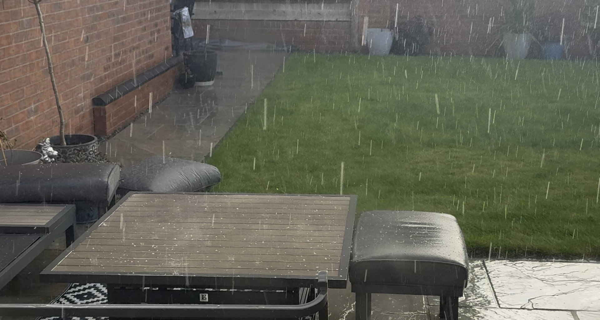 Basking in the late British summer… oh… wait.