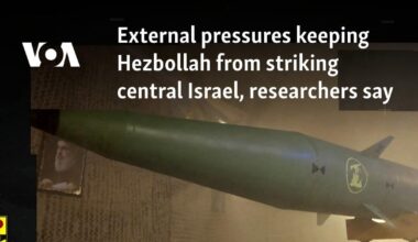 External pressures keeping Hezbollah from striking central Israel, researchers say