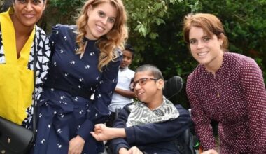 Princesses Beatrice and Eugenie attended a garden party at Haven House Children’s Hospice