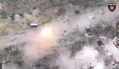 Ambust on Russian APC, Klishiivka, Southern Bakhmut, Ukraine July 2023