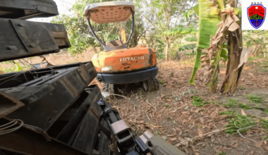 Pa-O National Defense Force fighter firing at Myanmar Army or PNA (Pa-O National Army) troops. Video posted by PNDF member Araw Sorin on June 26.