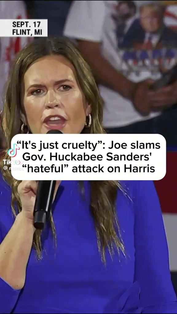 MAGATS are so hateful, vile, and cruel. Sarah Huckabee Sanders is a garbage, period.