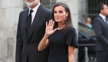 King Felipe VI and Queen Letizia of Spain led the Spanish Royal Family at the Funeral of Juan Gómez-Acebo, Viscount of La Torre