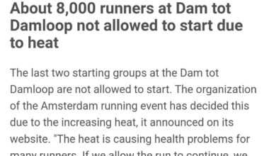 Dutch race stopped due to extreme 23°C heat