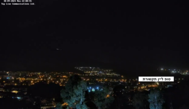 South Lebanon as seen from the Israeli border as news comes of an Israeli ground invasion