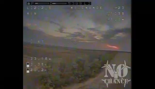 Ukrainian drone burns Russian positions with thermite