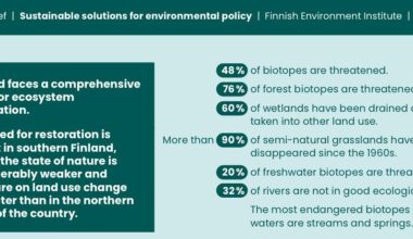 The state of Finnish nature somehow doesn’t match the confidence of people in saying ”we are doing great in preserving nature” no?