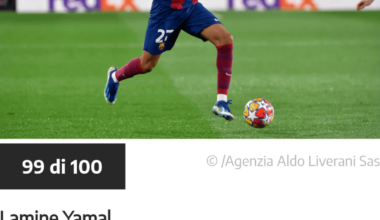 Official Website | Lamine Yamal leads Golden Boy rankings The Barcelona forward tops the newly updated list, ahead of Paris Saint-Germain's Joao Neves, Manchester United's Alejandro Garnacho and Paris Saint-Germain's Warren Zaire-Emery Yamal leads Neves by 0.2 points in the Golden Boy Index The