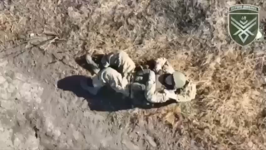 FPV drone lands in sitting Russian soldier’s lap, setting off huge explosion that blows both legs off