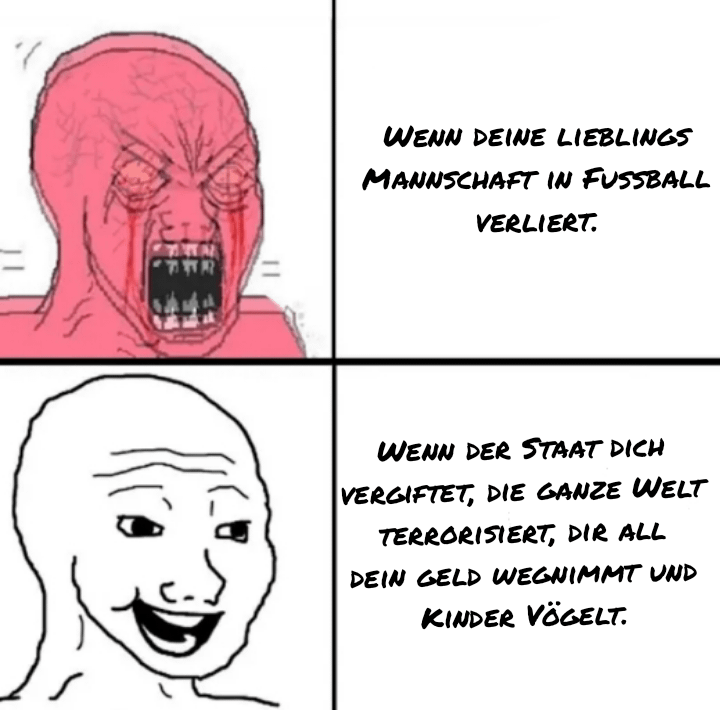 Ist leider wirklich so. Schlimm. Aber lass Mal drüber lachen.