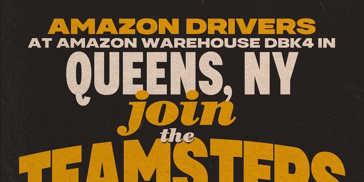 Congratulations To The New Unionized Amazon Drivers In Queens!