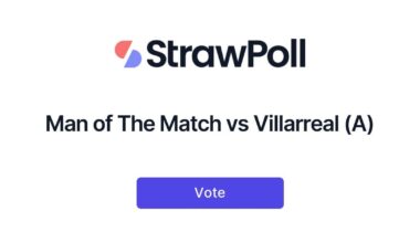 POLL: Man of The Match vs Villarreal