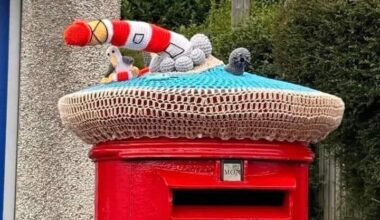 There’s a new postbox topper in the village… it’s proving pretty popular