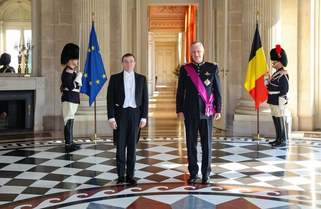 The King of the Belgians welcomes new ambassadors from Paraguay, Guyana, São Tomé and Príncipe and The Gambia