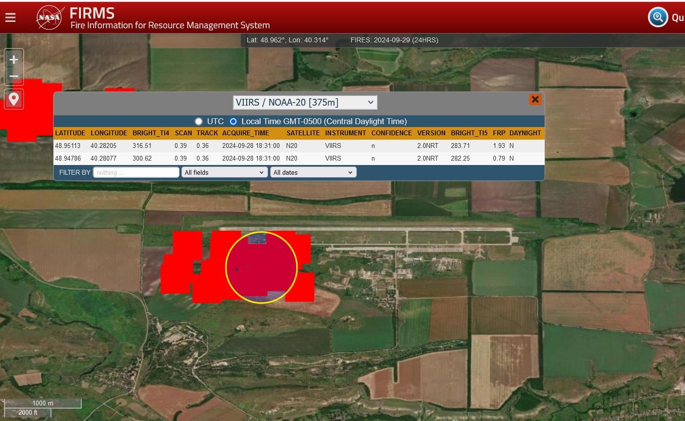 Millerovo Airbase hit