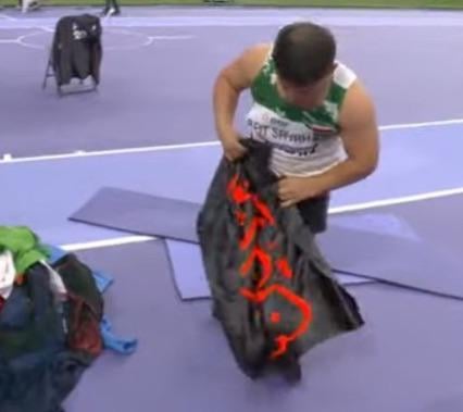 The Iranian Paralympian was disqualified for displaying this flag.