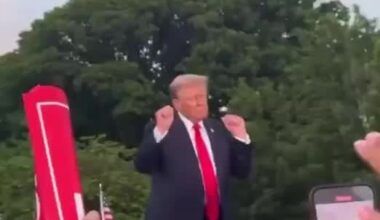 The subtle Trump signal to show he's jerking MAGA around.