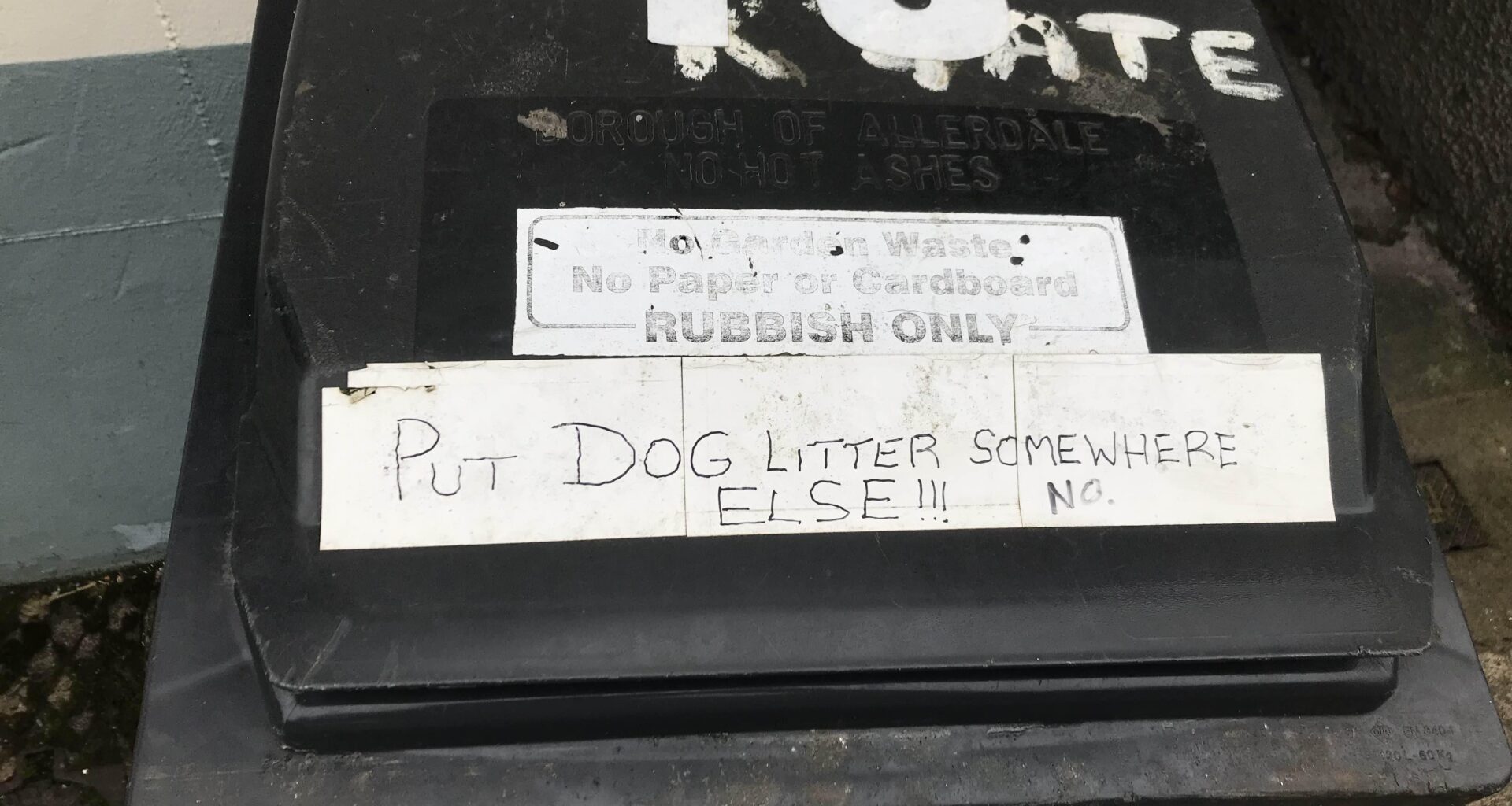 Whats your opinion on dog litter in private bins?