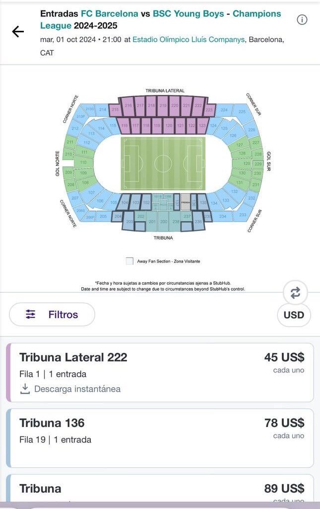 Barca fan zone vs BSCYB