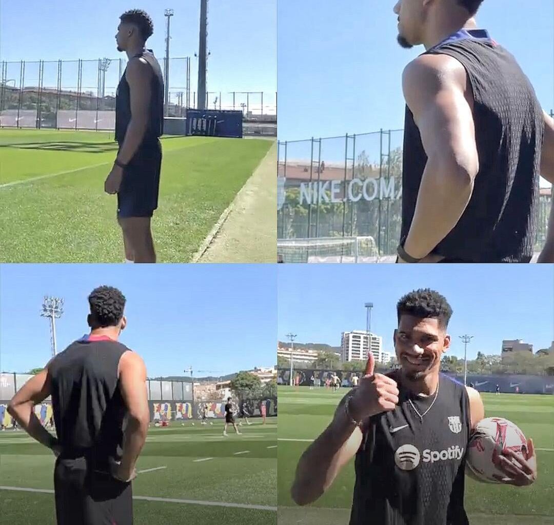 Ronaldo Araujo has arrived at the Ciutat Esportivo to start doing individual training for recovery. He will join group training after he recovers.