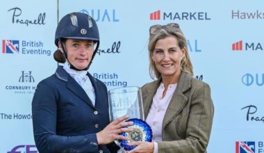 The Duchess of Edinburgh at the Cornbuy International Horse Trials