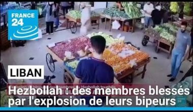 Liban : des centaines de membres du Hezbollah blessés par l'explosion de leurs bipeurs - YouTube