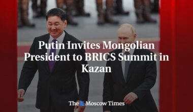 Vladimir Putin invites Mongolian President to BRICS Summit in Kazan