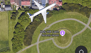 Spotted a plane on Google maps