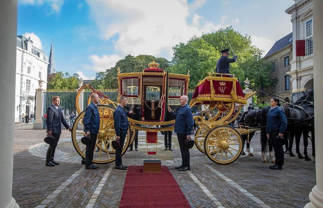 Rehearsal for the Dutch Royal Parade on Tuesday