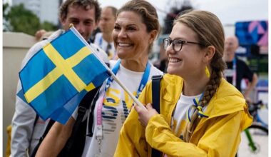 Queen Silvia, Crown Princess Victoria and Princess Estelle at the Paralympics including an event celebrating the athletes at the Swedish Embassy